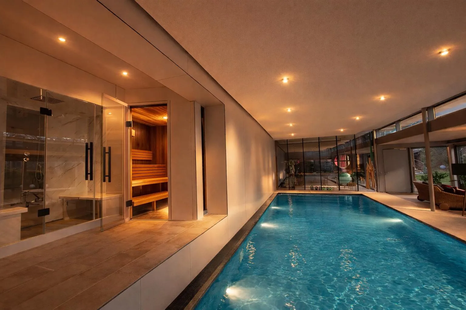 Poolhaus Visualisierung